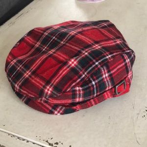 Janie and Jack plaid Hat (12-24 m)
